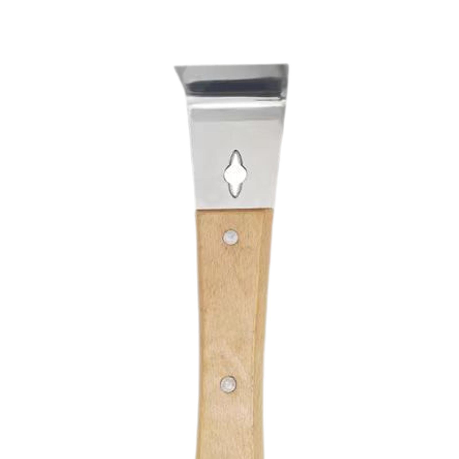 Workshop Tools Knife - 耐久性のあるステンレス鋼製蜂の巣スクレーパーツール、拡張木製ハンドル付き養蜂家具、作業場や家庭用