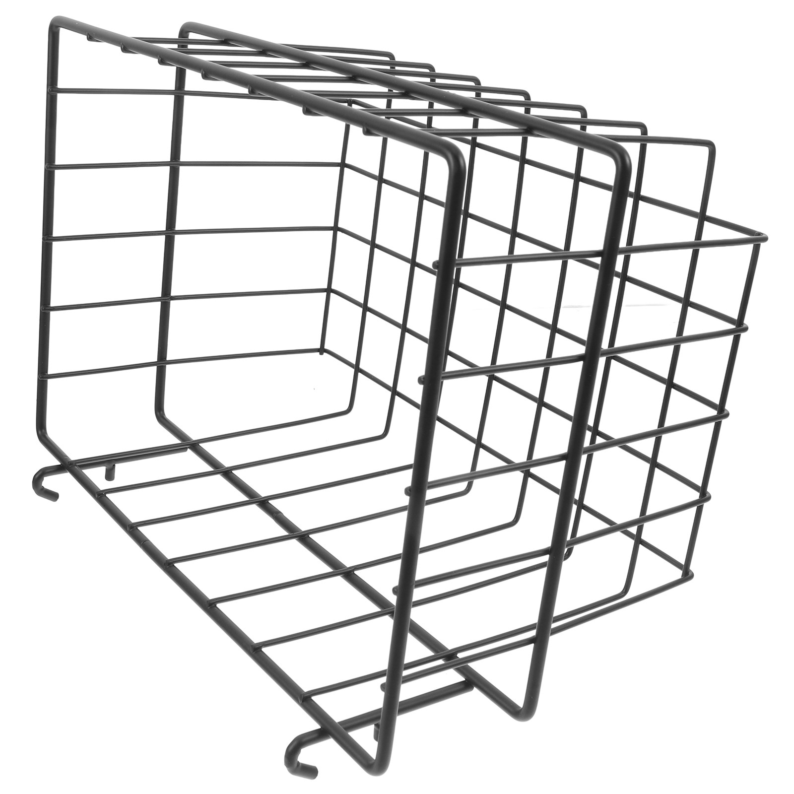 Workshop Tools Holder - 黒色ペグボードオーガナイザー、頑丈な壁掛け式収納ラック、穴あけ不要、ガレージや作業場用鉄製ワイヤーバスケットツールホルダー、ペグボード
