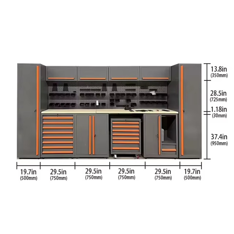 Workshop Garage Tools Manufacturer - 中国メーカー卸売ガレージワークステーション、モジュラーワークベンチツールキャビネット、ワークショップ収納キャビネット