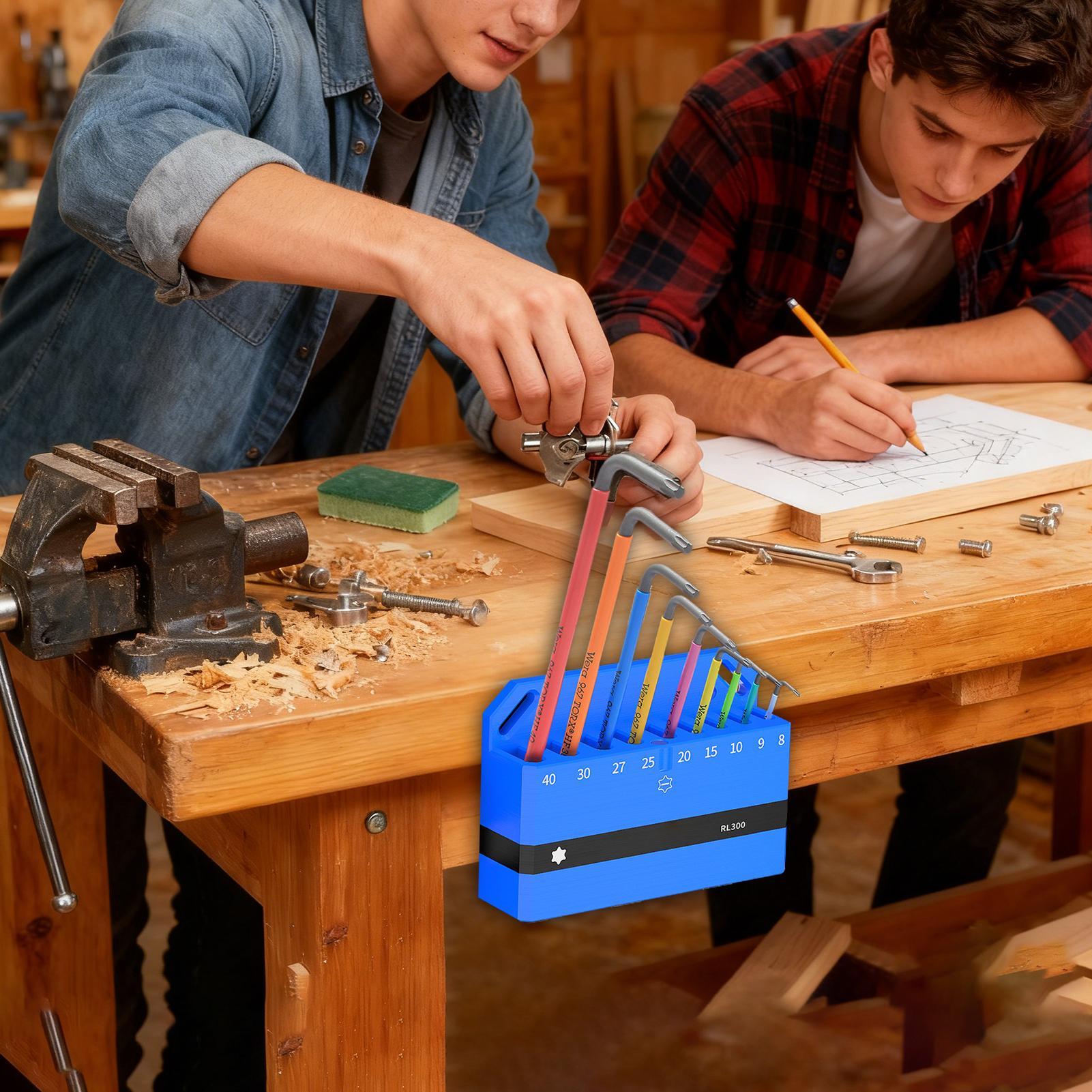 Workshop Tools Display - レンチオーガナイザー磁気ツールラックレンチウォールラックバイク用六角スパナ修理ツール壁整理ディスプレイガレージワークショップ