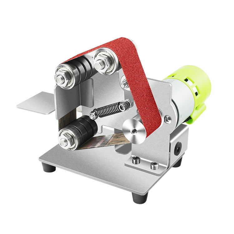 Workshop Tools Knife - ミニ電動ベルトサンダーポリッシャー、コンパクトで持ち運び可能、耐久性があり、木工用研磨、ナイフ研ぎ、家庭用ワークショップ向けツール