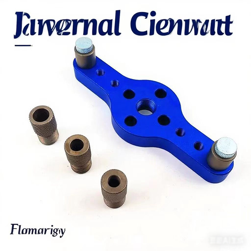 Dowel Jig Kit - 6/8/10mm合金製垂直穴あけジグ、木工ダボ穴あけガイドジグ、ドリルビットキット、接合システム、木工穴あけロケーター