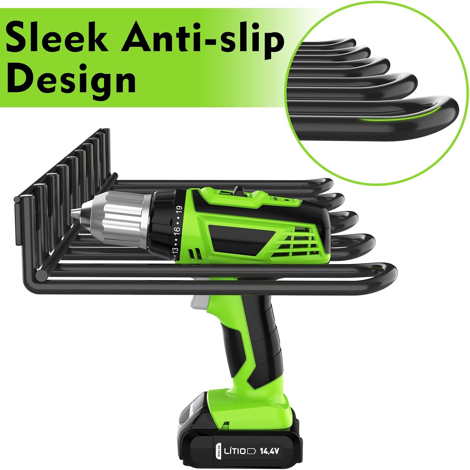 VKKM電動工具オーガナイザー 4スロット ドリルホルダー  - Workshop Tools Holder のレビューと価格