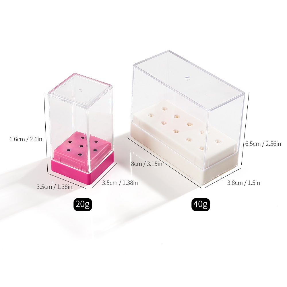 7/10 穴ネイルアートビット収納ボックスディスプレイ容器ネ - Tool Chest Cabinet のレビューと価格