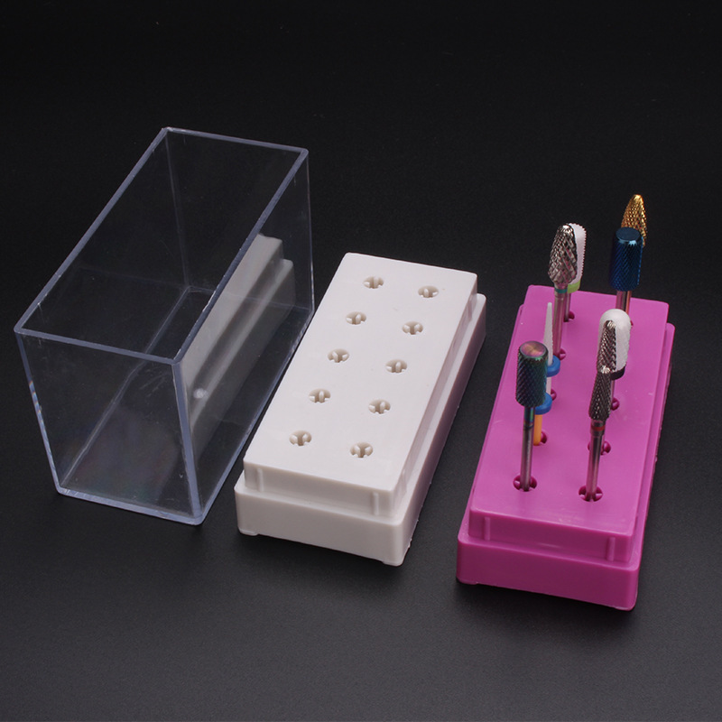 7/10 穴ネイルアートビット収納ボックスディスプレイ容器ネ - Tool Chest Cabinet のレビューと価格
