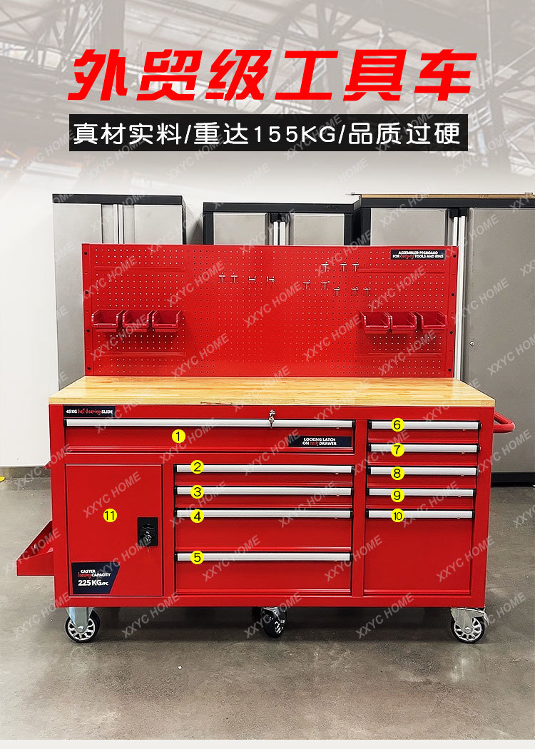 AAUSツールカート、ヘビーワークショップ、自動車修理、モバ - Hand Tools Maintenance Workshop のレビューと価格