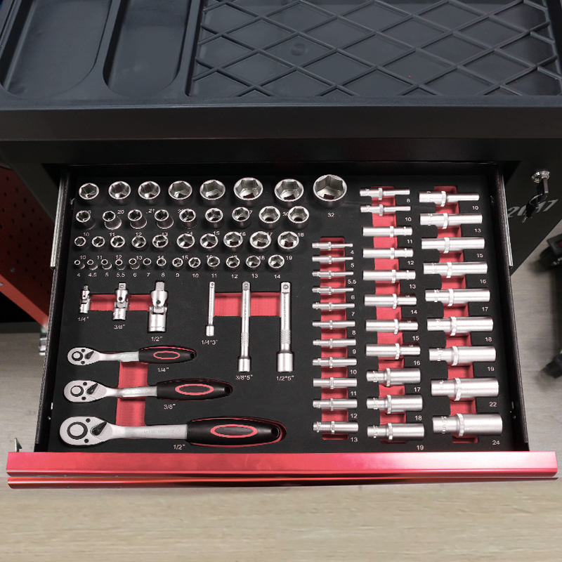 7段引き出しツールトロリー、273個のEVAフォームツールセ - Tools Set Workshop のレビューと価格