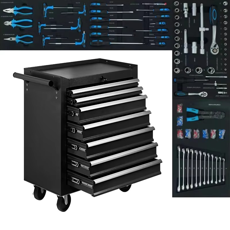 中国メーカー製7段ローリングツールキャビネット、ヘビーデュー - Workshop Garage Tools Manufacturer のレビューと価格