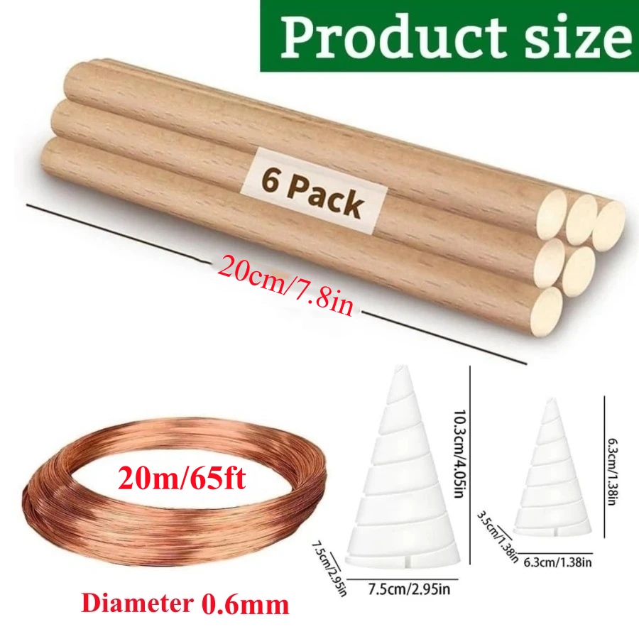 20 メートル/65 フィート電気培養ガーデニング銅キット  - Dowel Jig Kit のレビューと価格