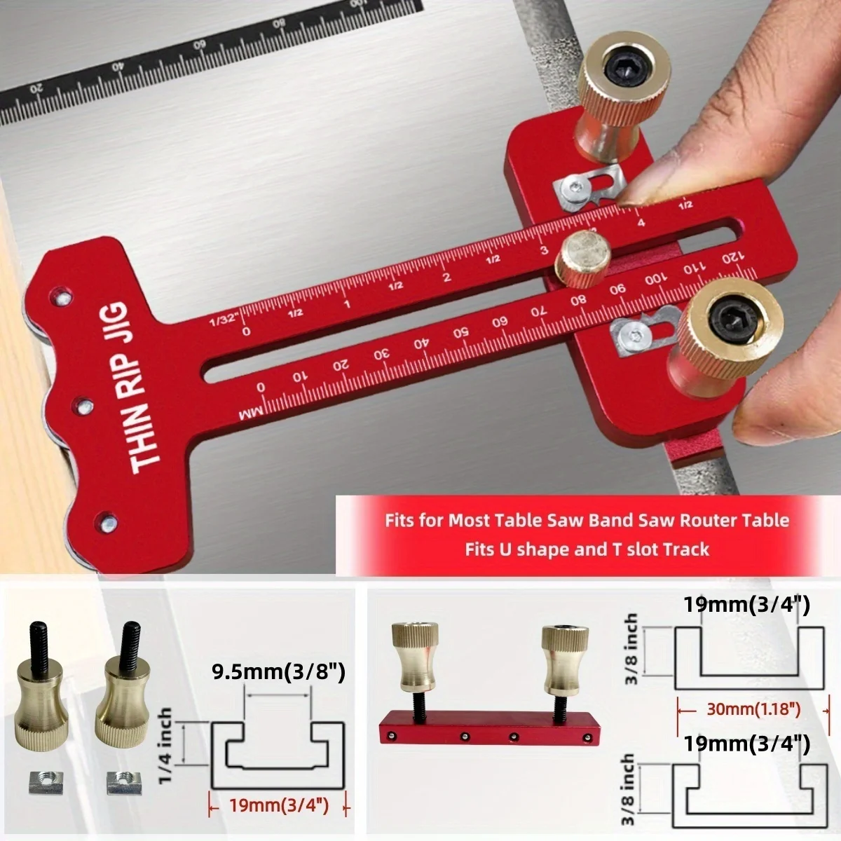薄型リップテーブルソー治具、3プーリー薄型リップ治具、繰り返 - Dowel Jig Kit のレビューと価格