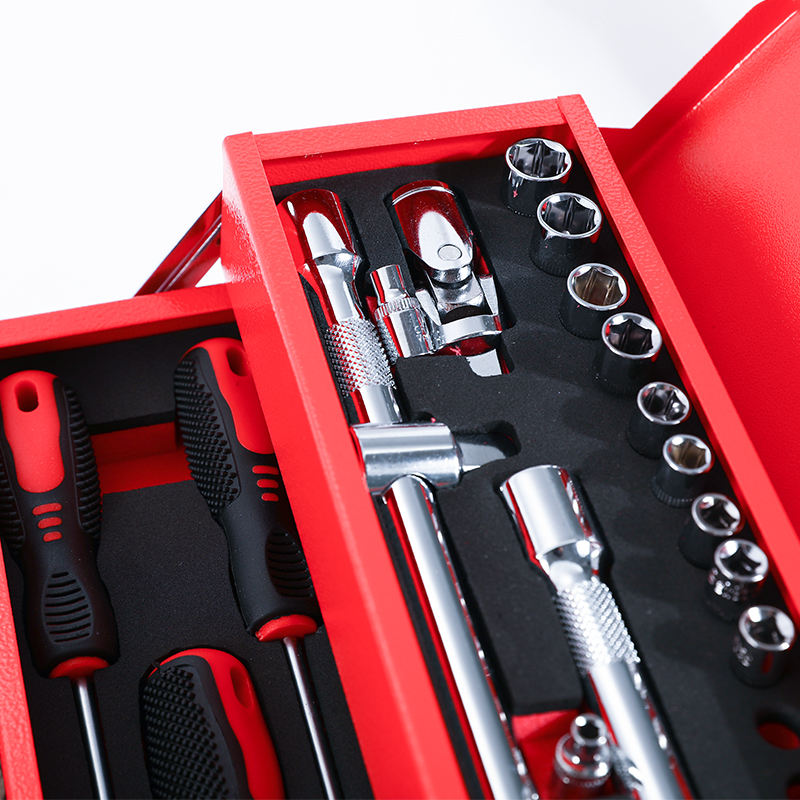 18インチ ポータブル ダブルハンドルツールボックス 5段ト - Tools Set Workshop のレビューと価格