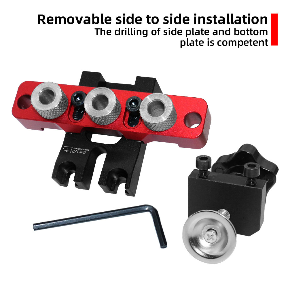 3 in 1万能ダボ＆ポケットホールジグ調整可能木工穴あけガ - Dowel Jig Kit のレビューと価格