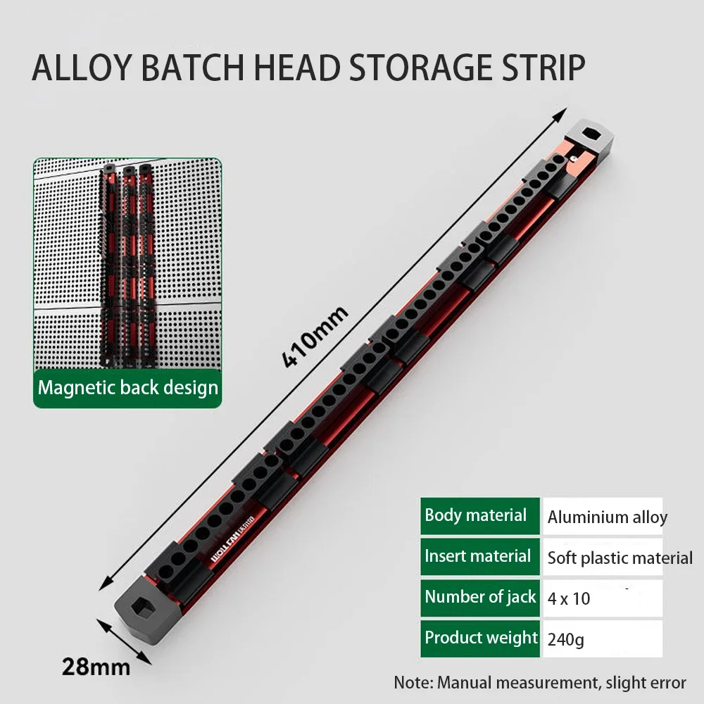 磁気ドライバービットホルダーオーガナイザー 40 スロットツ - Workshop Tools Holder のレビューと価格