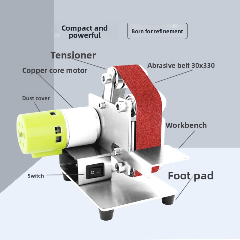 ミニ電動ベルトサンダーポリッシャー、コンパクトで持ち運び可能 - Workshop Tools Knife のレビューと価格