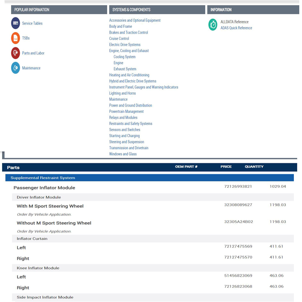 Alldata修理オンラインソフトウェア配線図オールデータE - Workshop Tools Diagram のレビューと価格