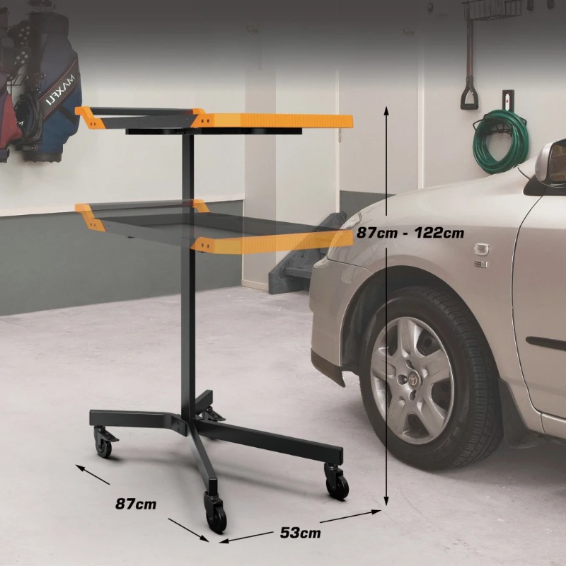 高さ調節可能な移動式作業台（ホイール付き）、ポータブル作業台 - Workshop Garage Tools Manufacturer のレビューと価格