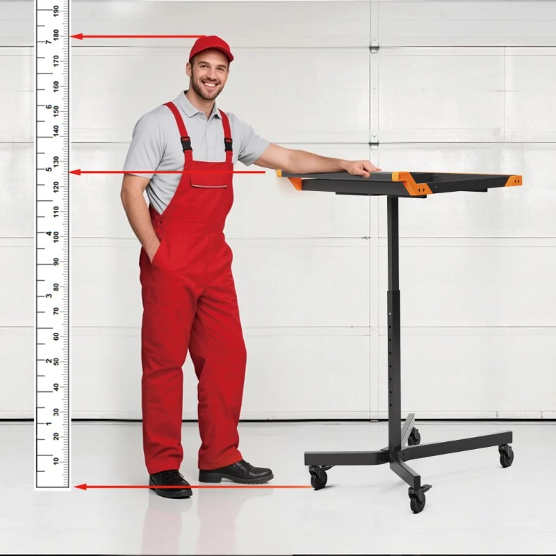 高さ調節可能な移動式作業台（ホイール付き）、ポータブル作業台 - Workshop Garage Tools Manufacturer のレビューと価格