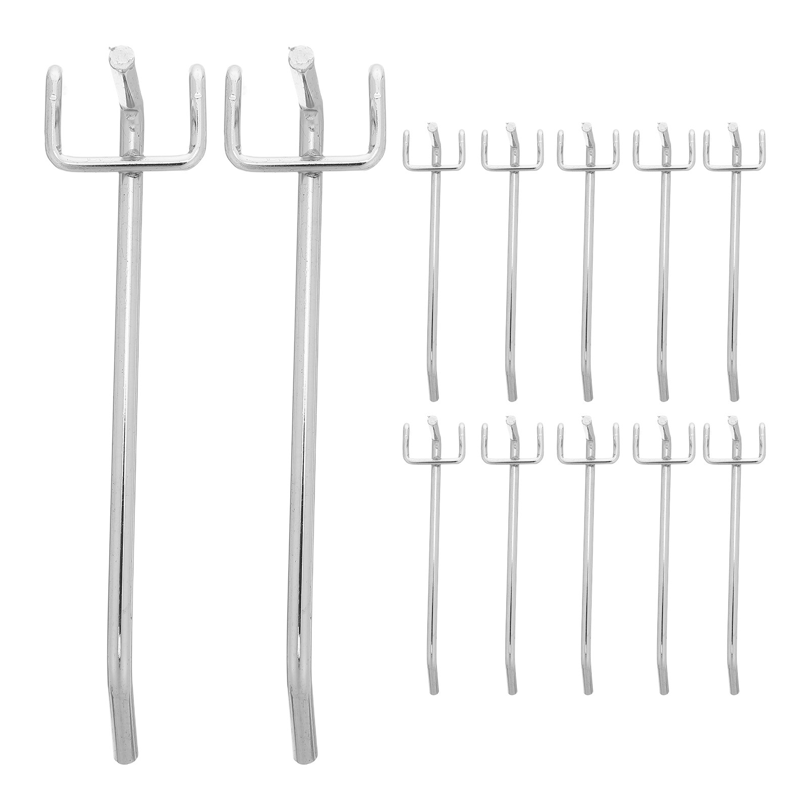 12個入りペグボードフック、頑丈な金属製オーガナイザーアクセ - Workshop Tools Display のレビューと価格