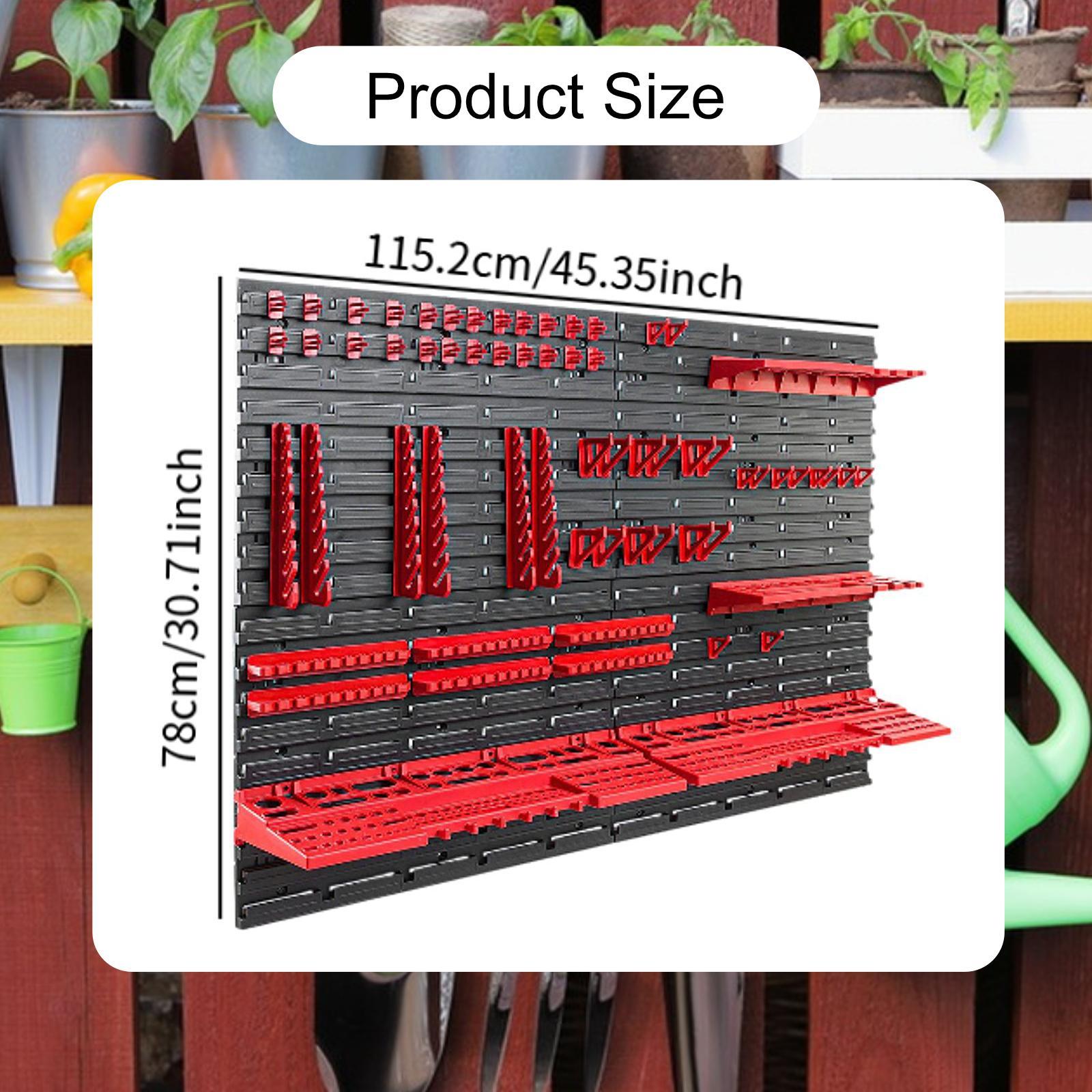 壁掛け式収納ビンと壁パネル付き多用途大容量パーツラック、ハー - Workshop Tools Board のレビューと価格