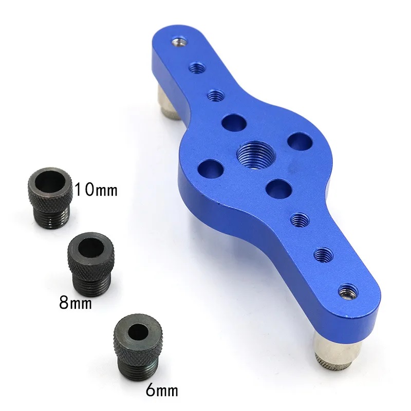 6/8/10mm合金製垂直穴あけジグ、木工ダボ穴あけガイドジ - Dowel Jig Kit のレビューと価格