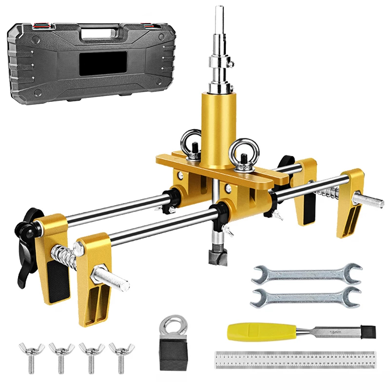 木製ドア取り付け用ロック穴開口パンチングセット、ドアロックほ - Dowel Jig Kit のレビューと価格